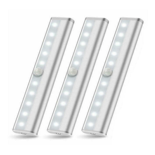 10 LED Motion Sensor Stick-on Light Bar (3 Pack)